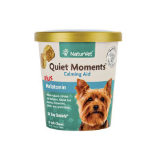 NaturVet Quiet Moments™ Plus Melatonin Soft Chew Cup 犬用幫助減輕緊張情緒配方保健品 70's